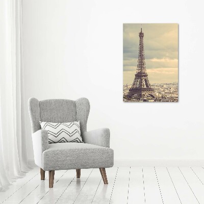 Quadro vetro verticale Torre Eiffel Parigi