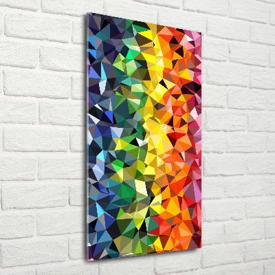 Quadro stampa su vetro verticale Sfondo geometrico