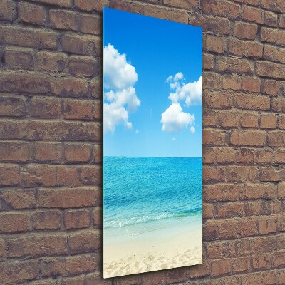 Quadro in vetro verticale Spiaggia tropicale