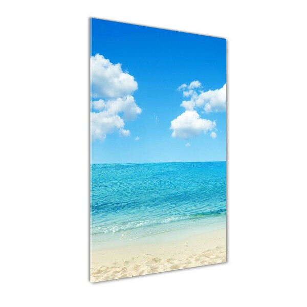 Quadro in vetro verticale Spiaggia tropicale