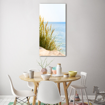 Quadro di vetro verticale Dune costiere