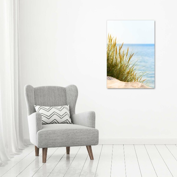 Quadro di vetro verticale Dune costiere