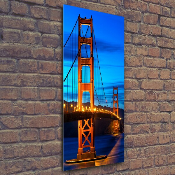 Quadro in vetro verticale Ponte di San Francisco