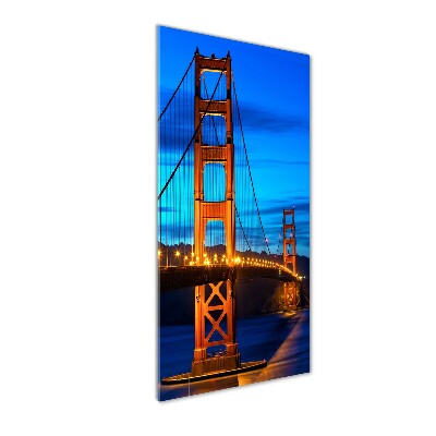 Quadro in vetro verticale Ponte di San Francisco