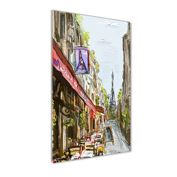 Quadro stampa su vetro verticale Torre Eiffel Parigi