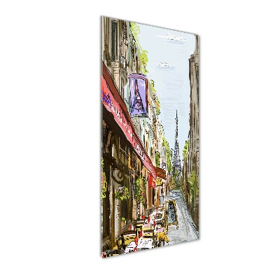 Quadro stampa su vetro verticale Torre Eiffel Parigi
