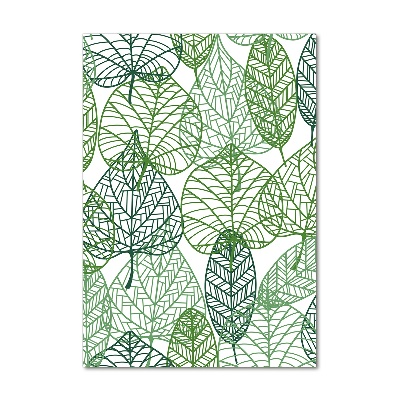 Quadro di vetro verticale Foglie