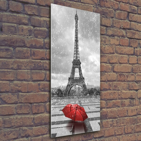 Quadro di vetro verticale Torre Eiffel Parigi