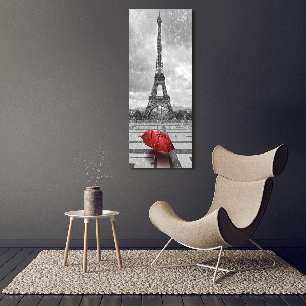 Quadro di vetro verticale Torre Eiffel Parigi