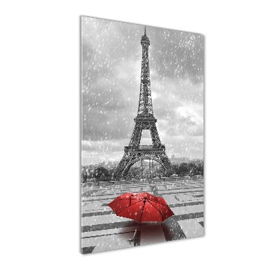Quadro di vetro verticale Torre Eiffel Parigi