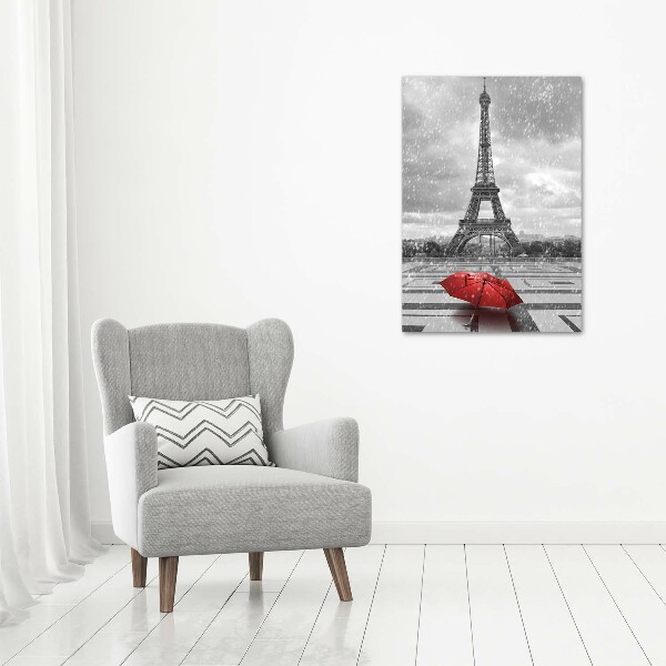Quadro di vetro verticale Torre Eiffel Parigi