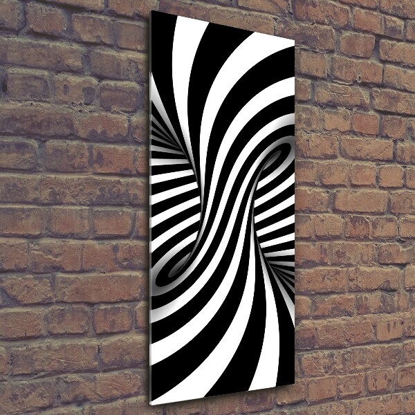 Quadro in vetro verticale Vortice astratto