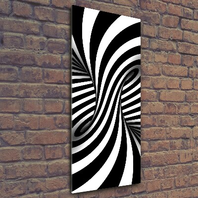 Quadro in vetro verticale Vortice astratto