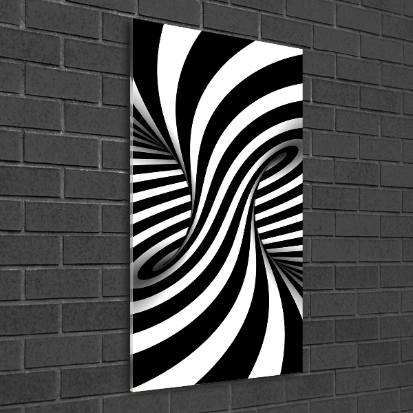 Quadro in vetro verticale Vortice astratto