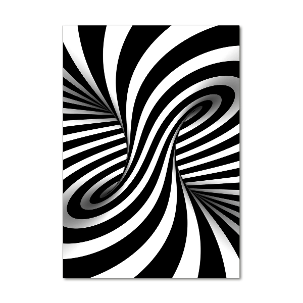 Quadro in vetro verticale Vortice astratto