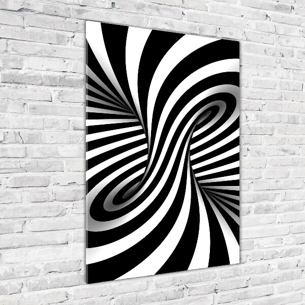 Quadro in vetro verticale Vortice astratto