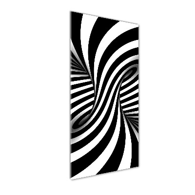 Quadro in vetro verticale Vortice astratto