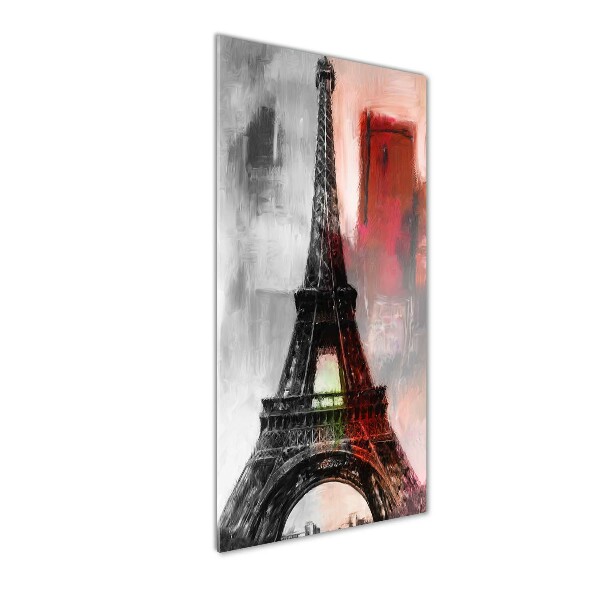 Quadro stampa su vetro verticale Torre Eiffel Parigi