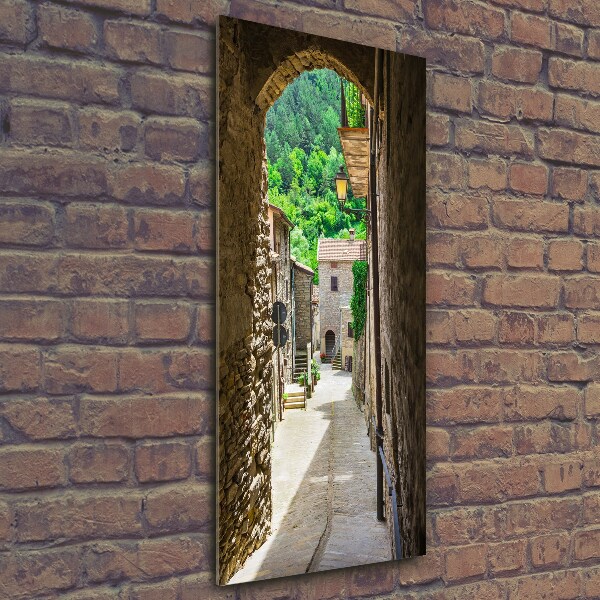 Quadro in vetro verticale Una strada affascinante