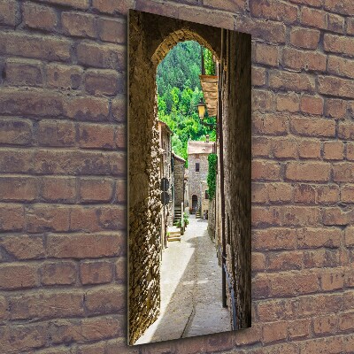 Quadro in vetro verticale Una strada affascinante