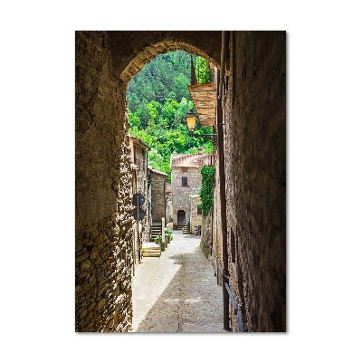 Quadro in vetro verticale Una strada affascinante