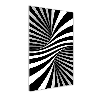 Quadro di vetro verticale Vortice astratto