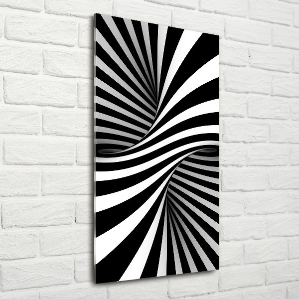 Quadro di vetro verticale Vortice astratto