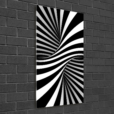 Quadro di vetro verticale Vortice astratto