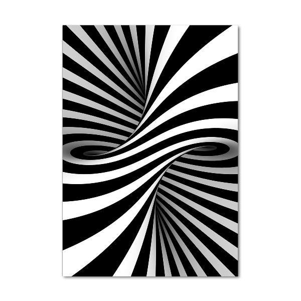 Quadro di vetro verticale Vortice astratto