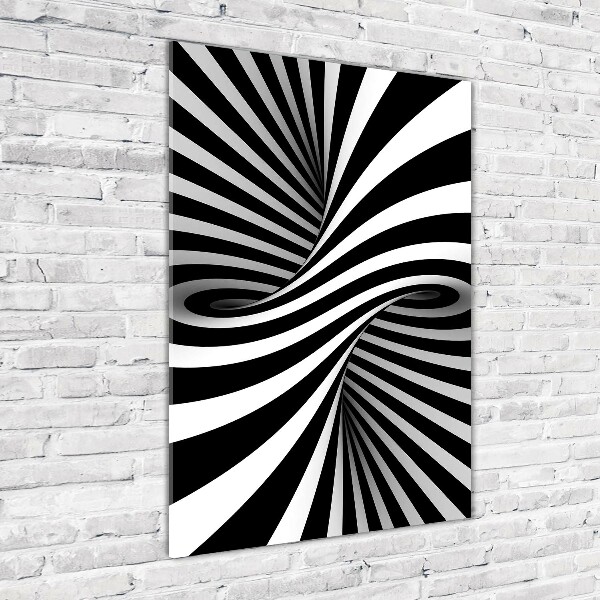 Quadro di vetro verticale Vortice astratto