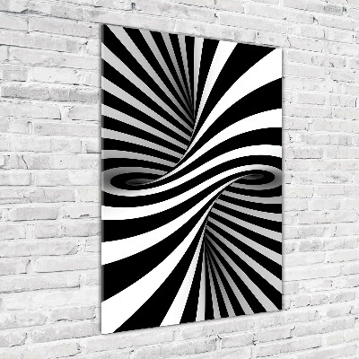 Quadro di vetro verticale Vortice astratto
