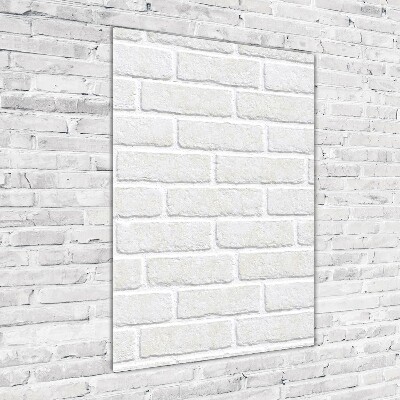 Quadro vetro verticale Muro di mattoni
