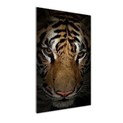 Quadro di vetro verticale Tigre