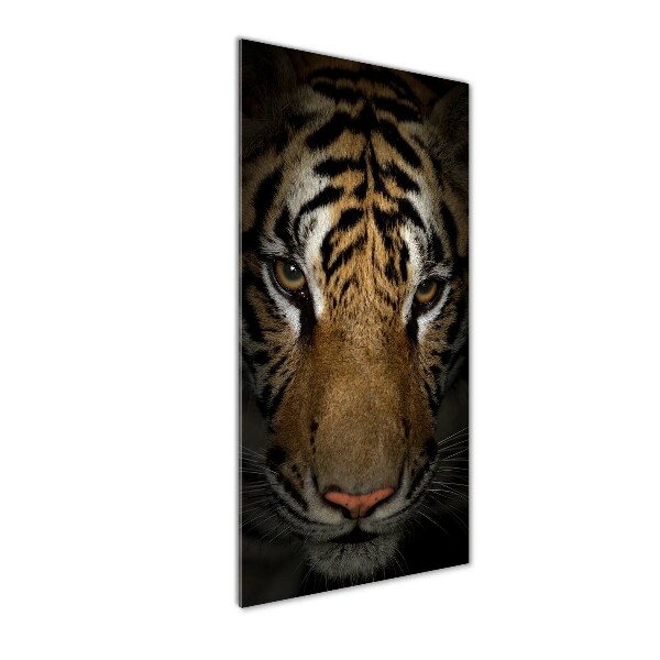 Quadro di vetro verticale Tigre
