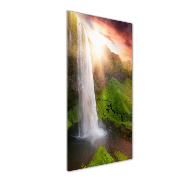 Quadro vetro verticale Cascata