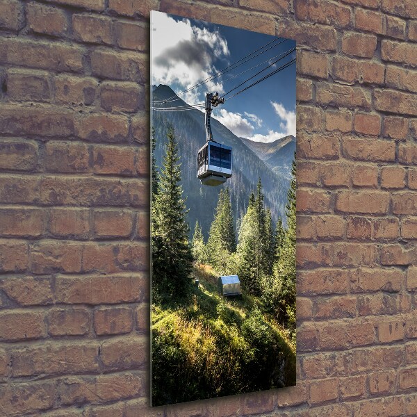 Quadro in vetro verticale Montagne russe