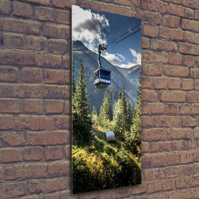 Quadro in vetro verticale Montagne russe