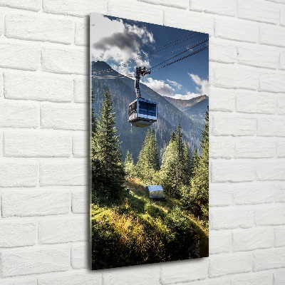 Quadro in vetro verticale Montagne russe