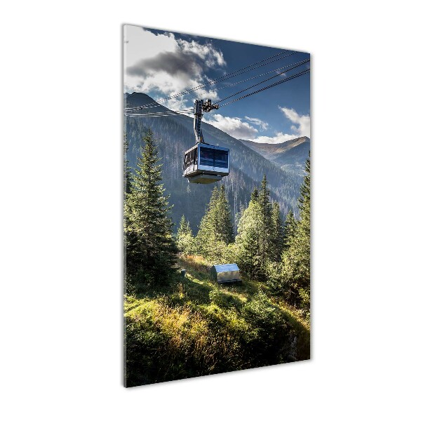 Quadro in vetro verticale Montagne russe