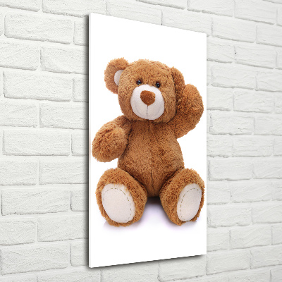 Quadro in vetro verticale Orsacchiotto di peluche