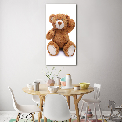 Quadro in vetro verticale Orsacchiotto di peluche