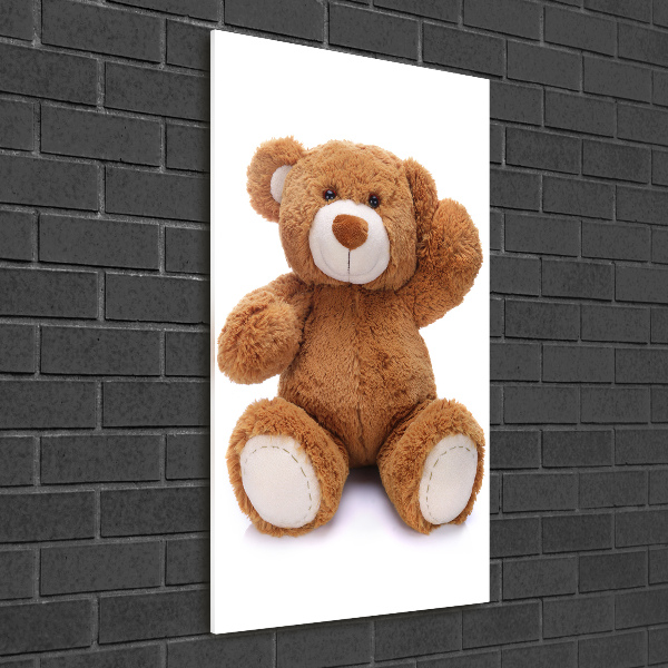Quadro in vetro verticale Orsacchiotto di peluche