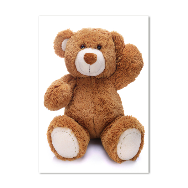 Quadro in vetro verticale Orsacchiotto di peluche