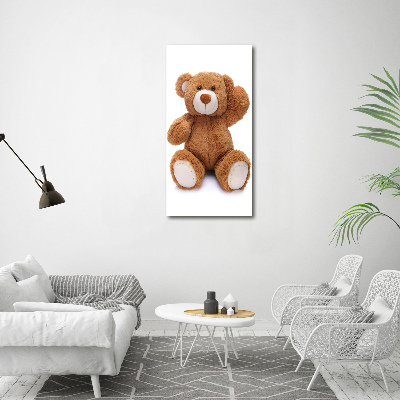 Quadro in vetro verticale Orsacchiotto di peluche