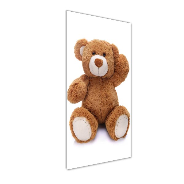 Quadro in vetro verticale Orsacchiotto di peluche