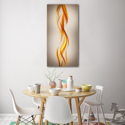 Quadro vetro verticale Onde astratte