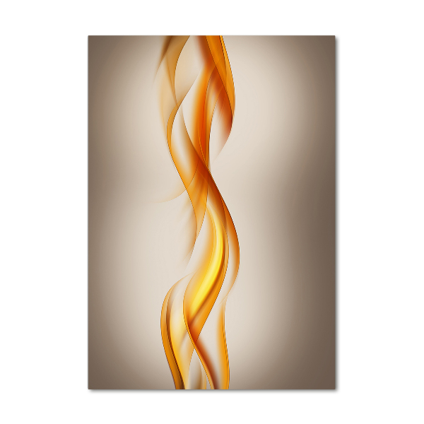 Quadro vetro verticale Onde astratte