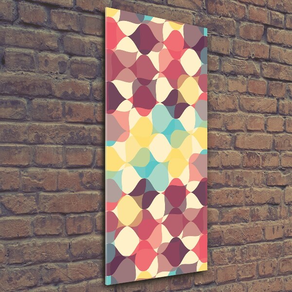Quadro in vetro verticale Sfondo geometrico