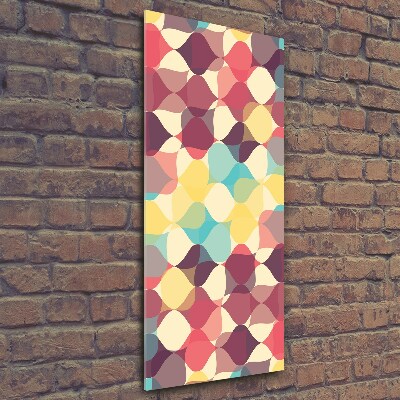 Quadro in vetro verticale Sfondo geometrico