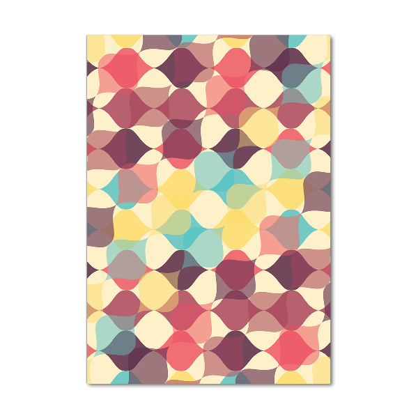 Quadro in vetro verticale Sfondo geometrico